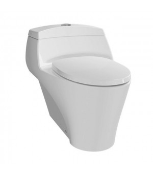 كرسي أفرنجي أبيض قطعة واحدة 30 سم مع غطاء (SOFT CLOSE)- صناعة اندونيسي   TOTO - AVANTE-CW823NJ/823-81W #   S- Trap 